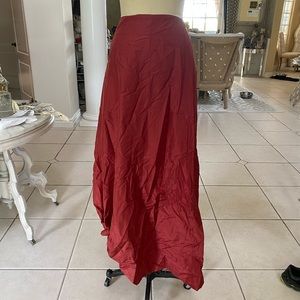 No Label red maxi skirt